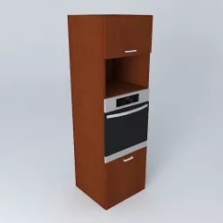 Kitchen cabinet with oven 3D model