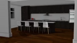Kitchen Interior Free 3D model