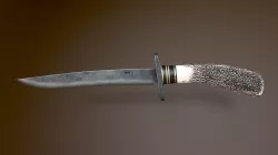Knife 2 Free low-poly  3D model