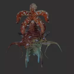 Land Squid Free 3D model