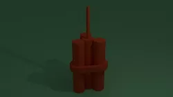 Lego TNT Free 3D model