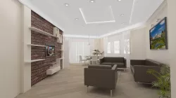 living room  dining room 3D model