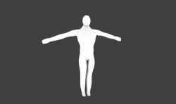 Low-Poly Base Human Figure Free low-poly  3D model