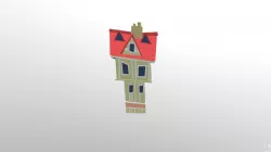 low-poly cartoon house Free low-poly  3D model