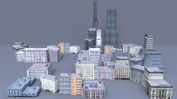 Low Poly City Free low-poly  3D model
