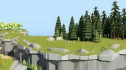 Low Poly Cliff Pack Free low-poly  3D model