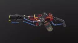 Low poly flame thrower gun Free low-poly  3D model