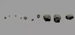 Low Poly Rock Collection Free Sample Free low-poly  3D model