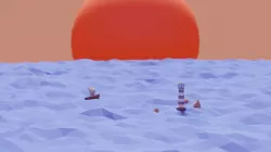 Low Poly Sea Lighthouse scene Free low-poly  3D model