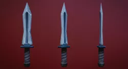 Low-poly stylized sword Free low-poly  3D model