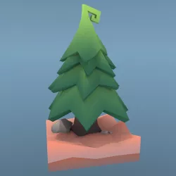 Low Poly Tree - The Fir Tree Free low-poly  3D model