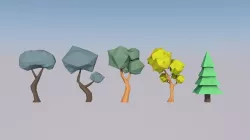 Low Poly Trees Free low-poly  3D model