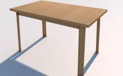 Low Poly UV Mapped  Desk Table Free low-poly  3D model
