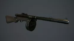 Lowpoly PBR Suomi KP-31 Free low-poly  3D model