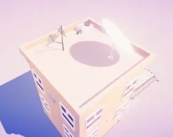 LowPolyBuilding Free low-poly  3D model