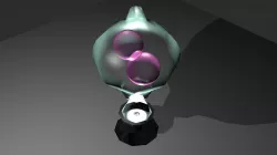 Magic lamp animated low poly Free low-poly  3D model