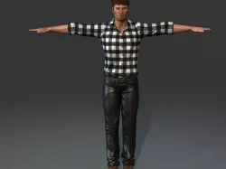 Male character Free 3D model