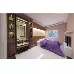 Master bedroom layout 3D model