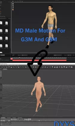 MD Male Motion For G3M And G8M Free 3D model