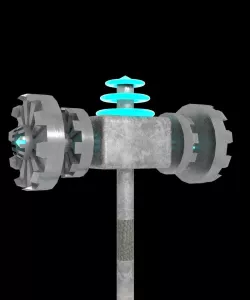 Mechanical futuristic hammer Free 3D model