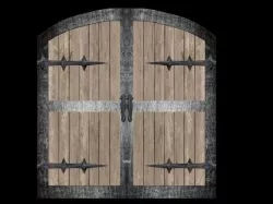Medieval Gate Free 3D model