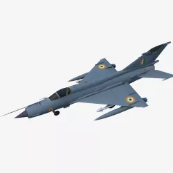 MiG-21 Bison Free low-poly  3D model