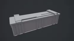 Military Scifi Armor Container Free low-poly  3D model