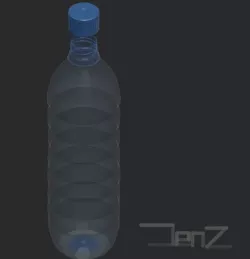 Mineral Water Drink Plastic Bottle Free low-poly  3D model