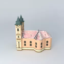 Minorite Church Eger Hungary 3D model