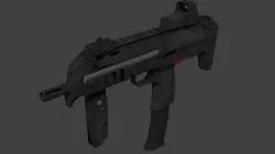 MP7 Submachine Gun Free 3D model