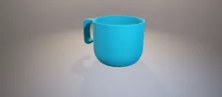 mug  blue Free 3D model