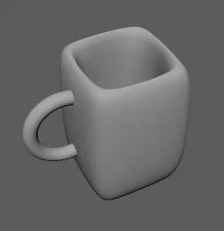 Mug simple Free 3D model