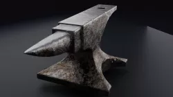 Old corroded Anvil Free 3D model