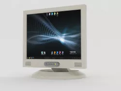 Old PC monitor Free 3D model