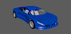 one of my concept cars Free 3D model