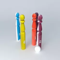Outdoor games BOWLING houses the world 3D model