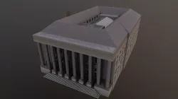 Palais de la Bourse - Nantes Free low-poly  3D model