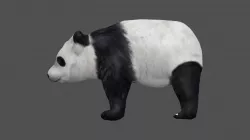 Panda Free low-poly  3D model