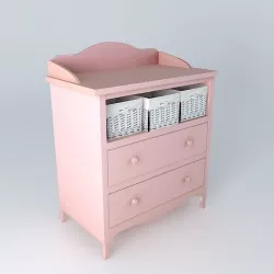 Pink child VICTORINE convenient houses the world 3D model