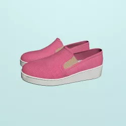 Pink loafers Free 3D model