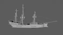 Pirate Ship phase-1 Free 3D model