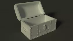 Pirate Treasure Chest  Free low-poly  3D model