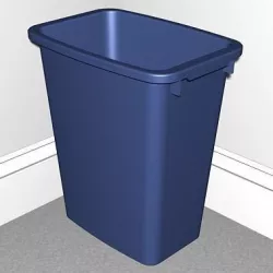 Plastic Trash Can Free low-poly  3D model