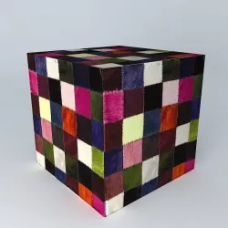 pouf CUBE houses the world 3D model