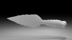Primitive Stone Knife Free 3D model