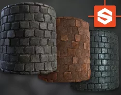 Procedural PBR Cobblestone Texture Texture