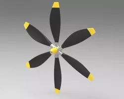 Propeller from airboat Free 3D model