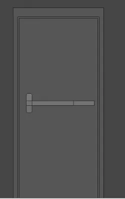  Quality Commercial  Grade Steel Door  with Window or without    Free 3D model