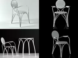 Rain Armchair Free 3D model
