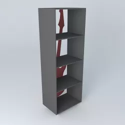 Red guitar shelf ROCK Maisons du Monde 3D model